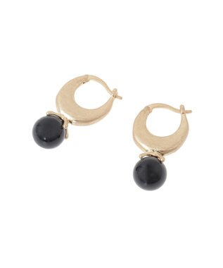 AMERICAN HOLIC カラーボールワンタッチピアス Black