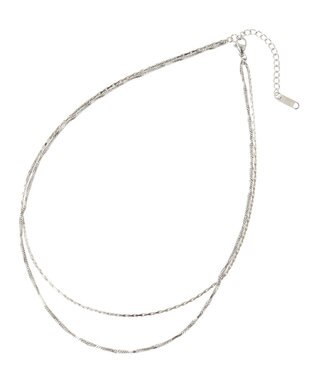 Green Parks ・ＨＡＬＦ　ＴＩＭＥ　サージカルレイヤードネックレス Silver