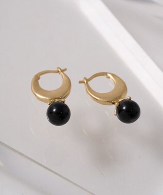 AMERICAN HOLIC カラーボールワンタッチピアス Black