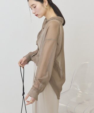 AMERICAN HOLIC メッシュ長袖シャツ Mocha