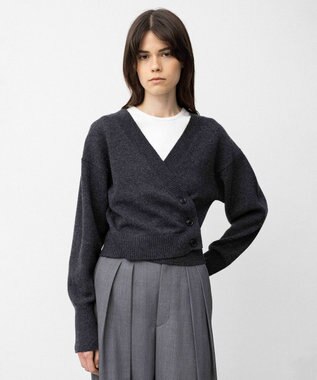 NAVE 【Nave】ウールカシミヤ カーディガン ライトグレー系