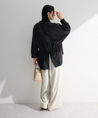 Green Parks スキッパーブラウス Black