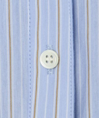 J.PRESS LADIES 【イージーケア】STRIPE JERSEY シャツ衿 カットソー サックスブルー系1