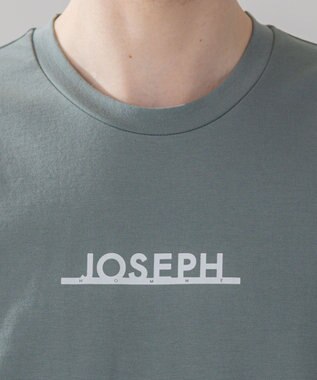 JOSEPH HOMME 【WEB・一部店舗限定】 ライトダブルジャージーロゴプリント　半袖Tシャツ スモーキーグリーン系