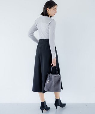 組曲 ファーバケット バッグ グレー系