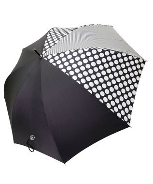 +RING 【プラスリング】【数量限定】 レディース向け 雨傘（長）60cm BLK T1221