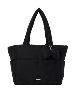 Maison de FLEUR 撥水加工パファーキャリーオントートバッグ Black