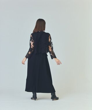 GRACE CONTINENTAL リバーレースジャケット ブラック