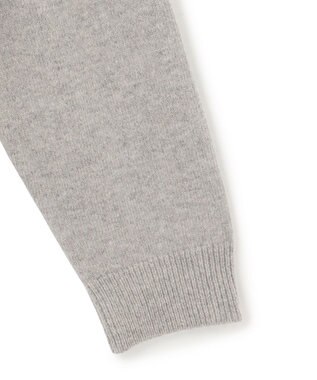 J.PRESS YORK STREET 【UNISEX】ウールカシミヤ フーディニット ライトグレー系