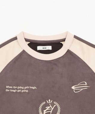 WEGO 【ユニセックス着用ITEM】フェイクスウェードゲームプルオーバー ブラック中濃色