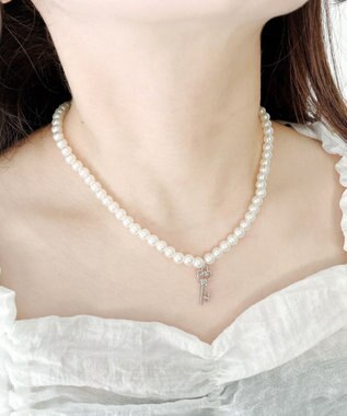 WEGO Lモチーフトップパールネックレス 柄4