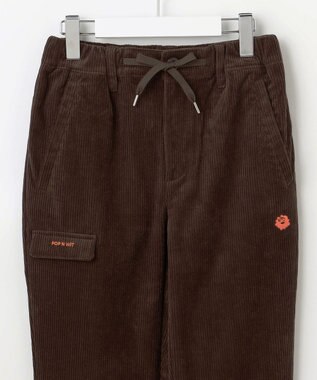 PW CIRCULUS 【WOMEN】コーデュロイ テーパードパンツ ダークブラウン系