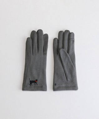 ORuKuBET おさんぽねこ刺繍ジャージグローブ(WOMEN)【タッチパネル対応】