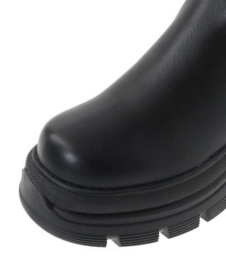 Green Parks ・ｍｉｎｉａ　ニットコンビロングブーツ Black