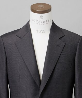 GOTAIRIKU 【Loro Piana Fabric】365 通年スーツ(グレー×格子) グレー系8