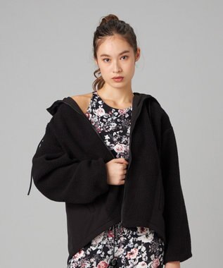 Chacott Chacott BALANCE ボアフルジップジャケット ブラック