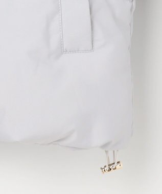 Feroux ファーカラー付き・ダウン見え中綿 ジャケット ライトグレー系