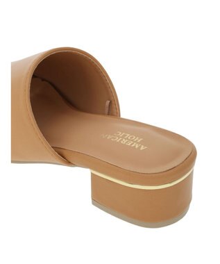 AMERICAN HOLIC スクエアトゥサンダル Camel