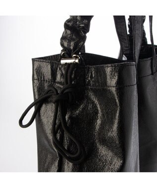 UNBILLION カシュカシュ cachecache / メタリックシャーリングポケッタブルトート ブラック