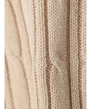 Green Parks ケーブル半袖ニット Beige