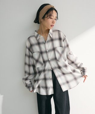 Green Parks アソートレギュラーカラーシャツ Check Black