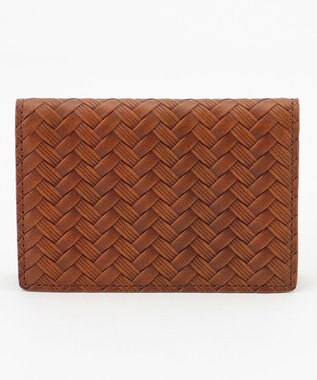 JOSEPH ABBOUD 【名刺入れ】カウレザー エンボスメッシュ