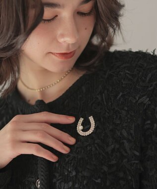 組曲 【2026年干支/開運コレクション】ホースシュービジュー ブローチ