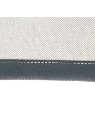 genten タペストリーカットワーク 2wayショルダーバッグ ネイビーブルー