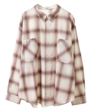 Green Parks アソートレギュラーカラーシャツ Check Brown