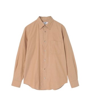 DAKS カシミヤタッチコットンシャツ キャメル