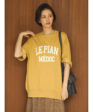 Green Parks ミニ裏毛ロゴトレＴｅｅ Yellow