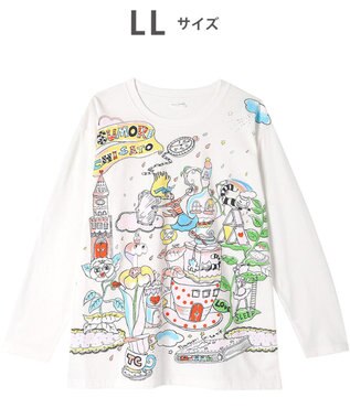 tsumori chisato SLEEP ツモリチサト トップス 綿100%(本体) 天竺素材 長袖 ルームウエア レディース UTX557 /ワコール アイボリー