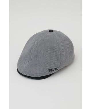DAKS DAKS GOLFハウンドトゥース ハンティングキャップ ブラック