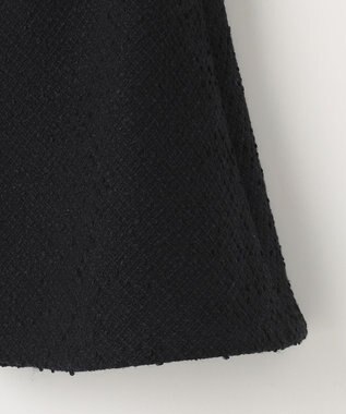 NAVE 【Nave】ストライプツィード  フレアースカート ブラック系