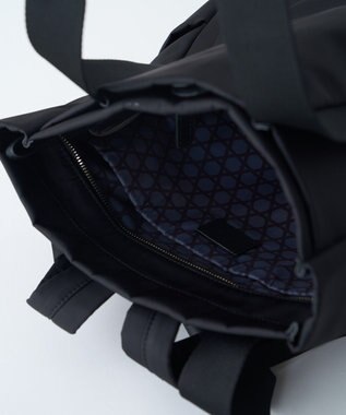 MIYABIYA LAQUOH【撥水加工】ミニマルナイロンリュックサック ブラック