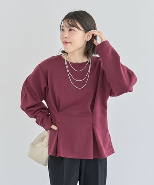 Green Parks ・ＳＵＧＡＲ　ＳＰＯＯＮ　フォルムスリーブプルオーバ Bordeaux