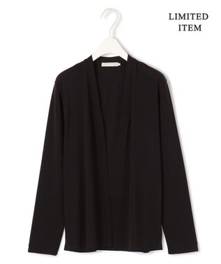 ICB 【WEB限定・接触冷感・洗える】PINION ショートカーディガン ブラック系