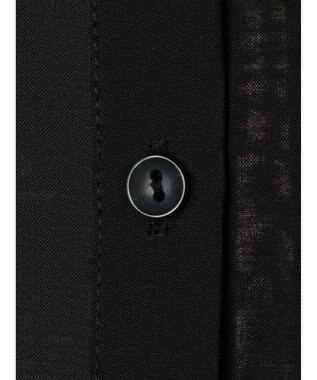 earth music&ecology フリルスリーブシャツ Black