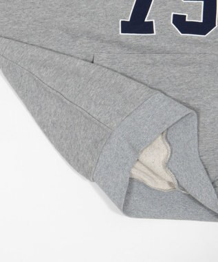 WEGO グラフィックビッグプルパーカー 杢グレー