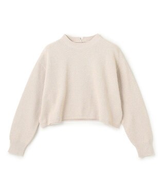 UNFILO 【WEB限定】ラメリンクス クロップドニット ベージュ