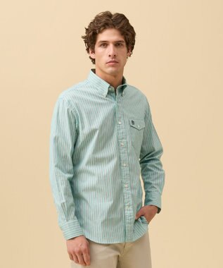 J.PRESS MEN ブロードマルチストライプ シャツ / B.D.