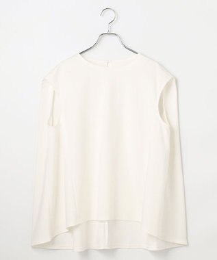 #Newans 【洗える】スクエアシルエットノースリーブカットソー ホワイト