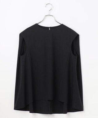 #Newans 【洗える】スクエアシルエットノースリーブカットソー ブラック