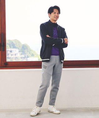   GOLF ダンボールニット ストレッチロングパンツ FUNALIVE パンツ ダンボールニットゴルフロングパンツ メンズ