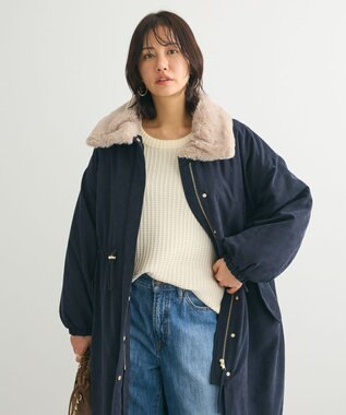 Green Parks ・ＥＬＥＮＣＡＲＥ　ＤＵＥ　中綿モッズコート Navy