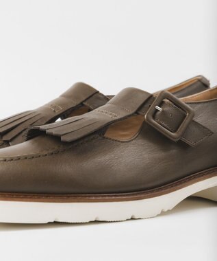 BONTRE 【LucaGrossi/ルカグロッシ】キルトデザインローファー/K328M-US カーキ