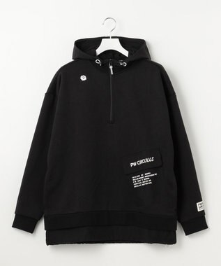 PW CIRCULUS 【MEN】裏毛ジップアップフーディ ブラック系