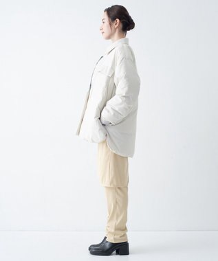 KWD 【日本製/高品質ダウン】LIGHT DOWN SHIRTS JACKET ライトダウンシャツジャケット アイボリー