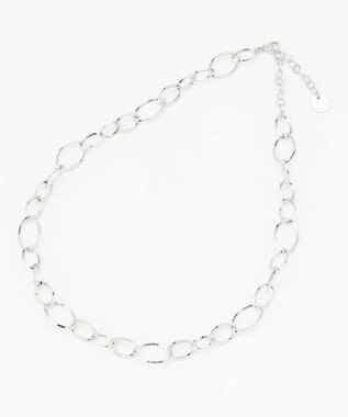 J.PRESS LADIES 【WEB限定】ボリュームチェーン ネックレス シルバー系
