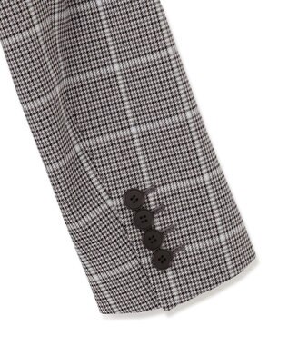 23区 S 【洗える】ガンクラブプレイドチェック ジャケット グレーチェック